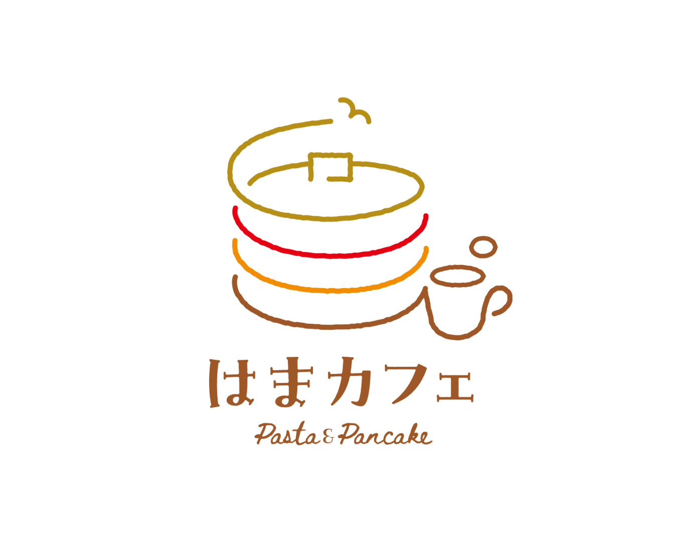 自家製麺の生パスタとパンケーキ